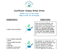 Cauliflower Cheesy Bread Sticks