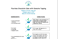 February Recitrees: Flourless Chocolate Cake With Ganache