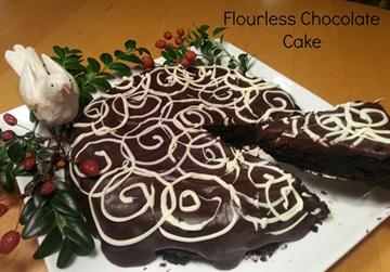 February Recitrees: Flourless Chocolate Cake With Ganache