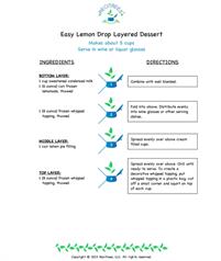April Recitrees: Easy Layered Lemon Drop Dessert