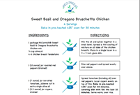 Recitrees: Sweet Basil and Oregano Bruschetta Chicken