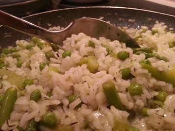 March Recitrees: Risotto With Leeks, Peas and Asparagus